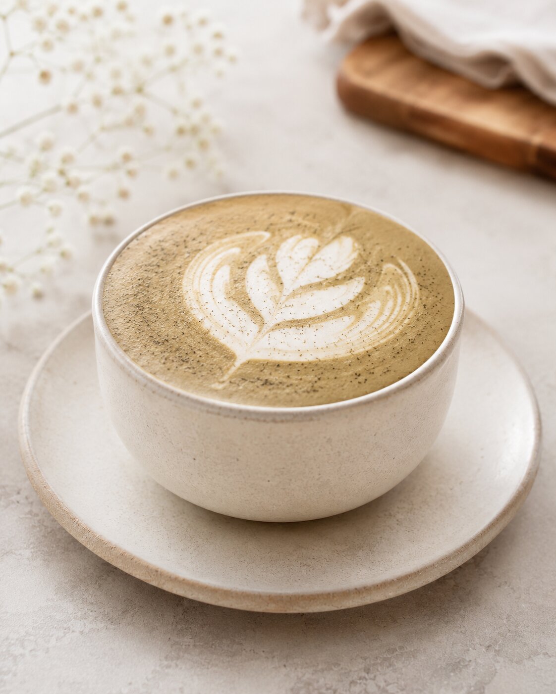 Latte hojicha