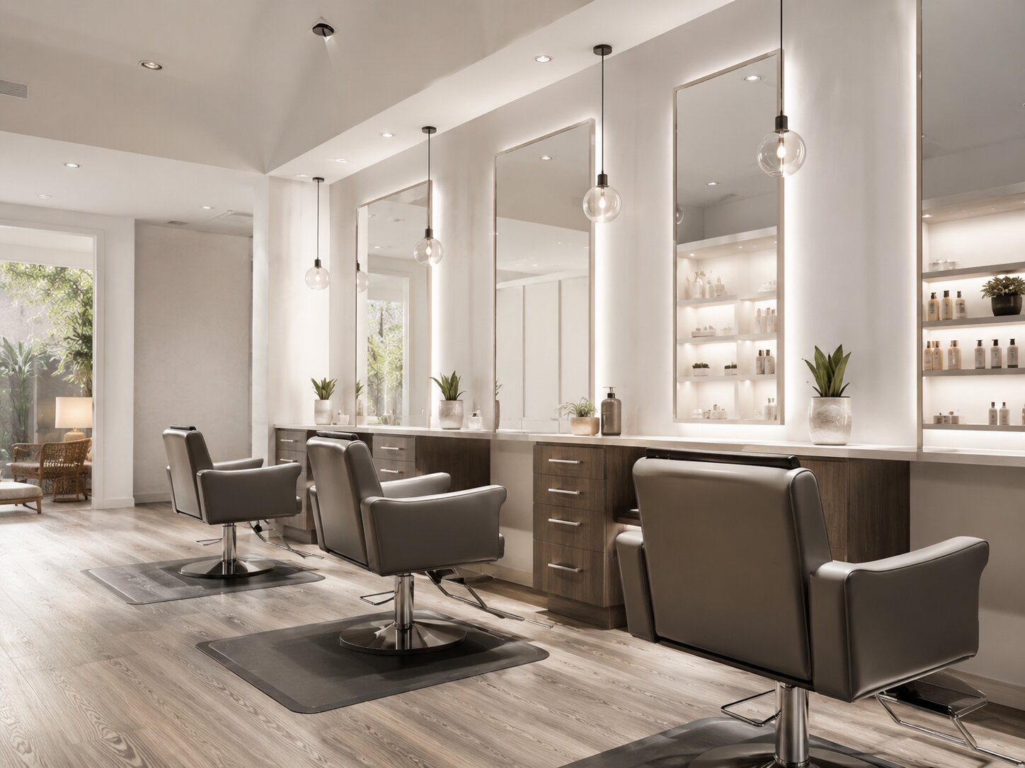 Postes de coiffure du salon